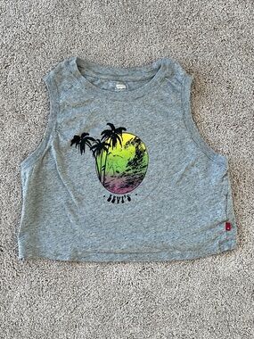 Levi's Grey Beach Graphic Tank Top